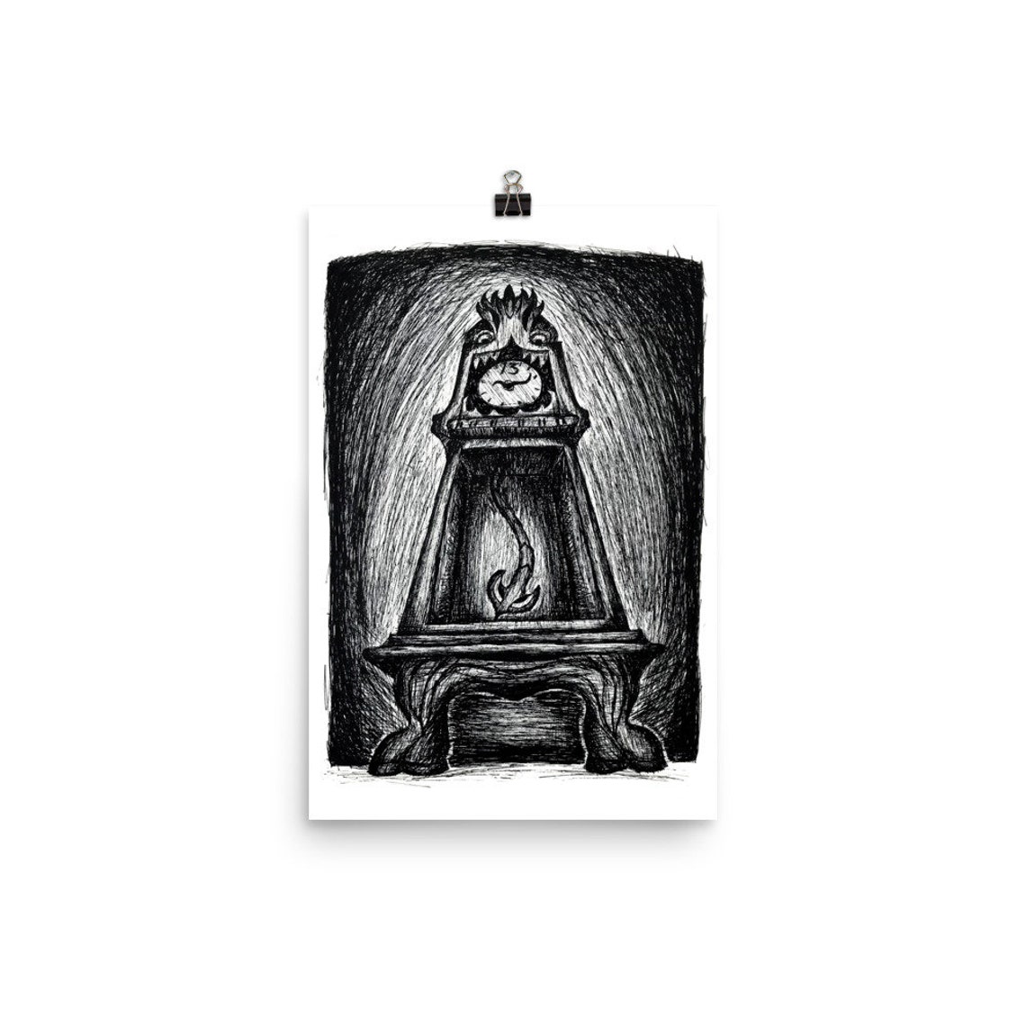 Haunted Mansion Grandfather Clock wall art | Etsy