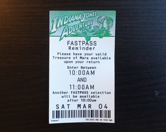 Indiana Jones Fastpass Sticker & Magnet