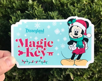Magic Key Christmas Sticker & Magnet