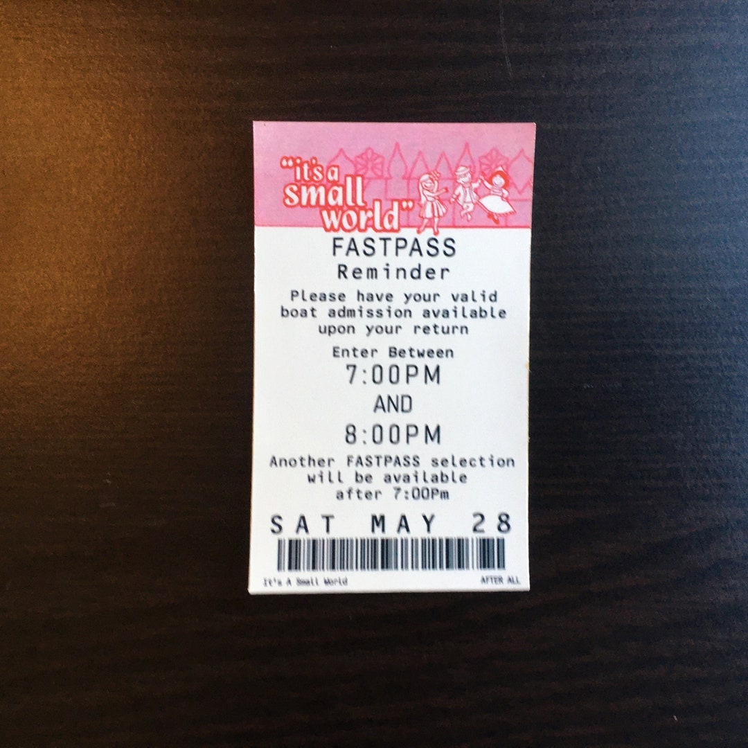 It’s A Small World Fastpass Sticker & Magnet - Etsy