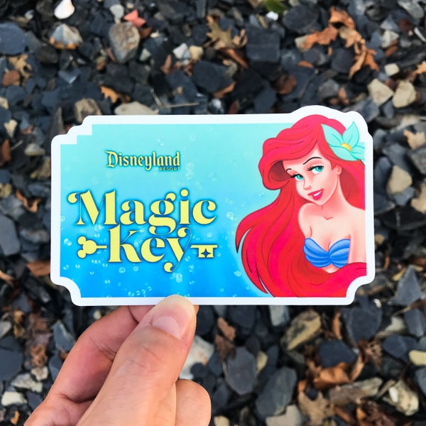 Magic Key The Little Mermaid Sticker & Magnet