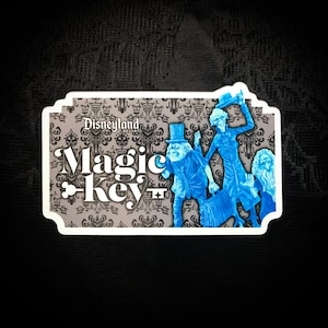 Magic Key Haunted Mansion Hitchhiking Ghosts Sticker & Magnet