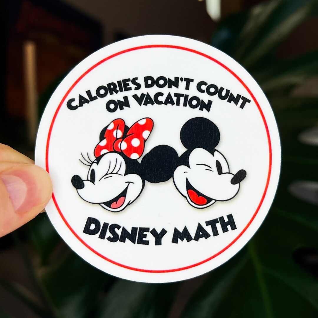 Caloreys Sticker Calories Don’t Count on Vacation Math Stickers & Magnets - Etsy