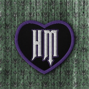 Haunted Mansion Heart Patchs brodés