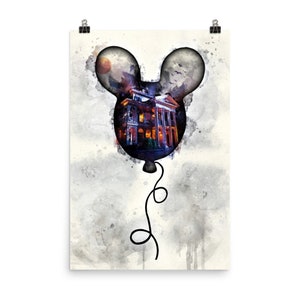 Haunted Mansion Balloon wall art