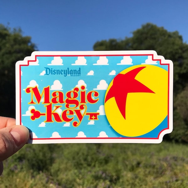 Magic Key Pixar Luxo Ball Sticker & Magnet