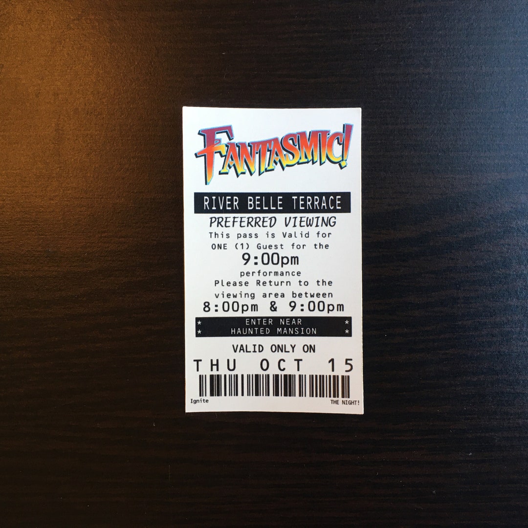 Fantasmic! Fastpass Sticker & Magnet - Etsy