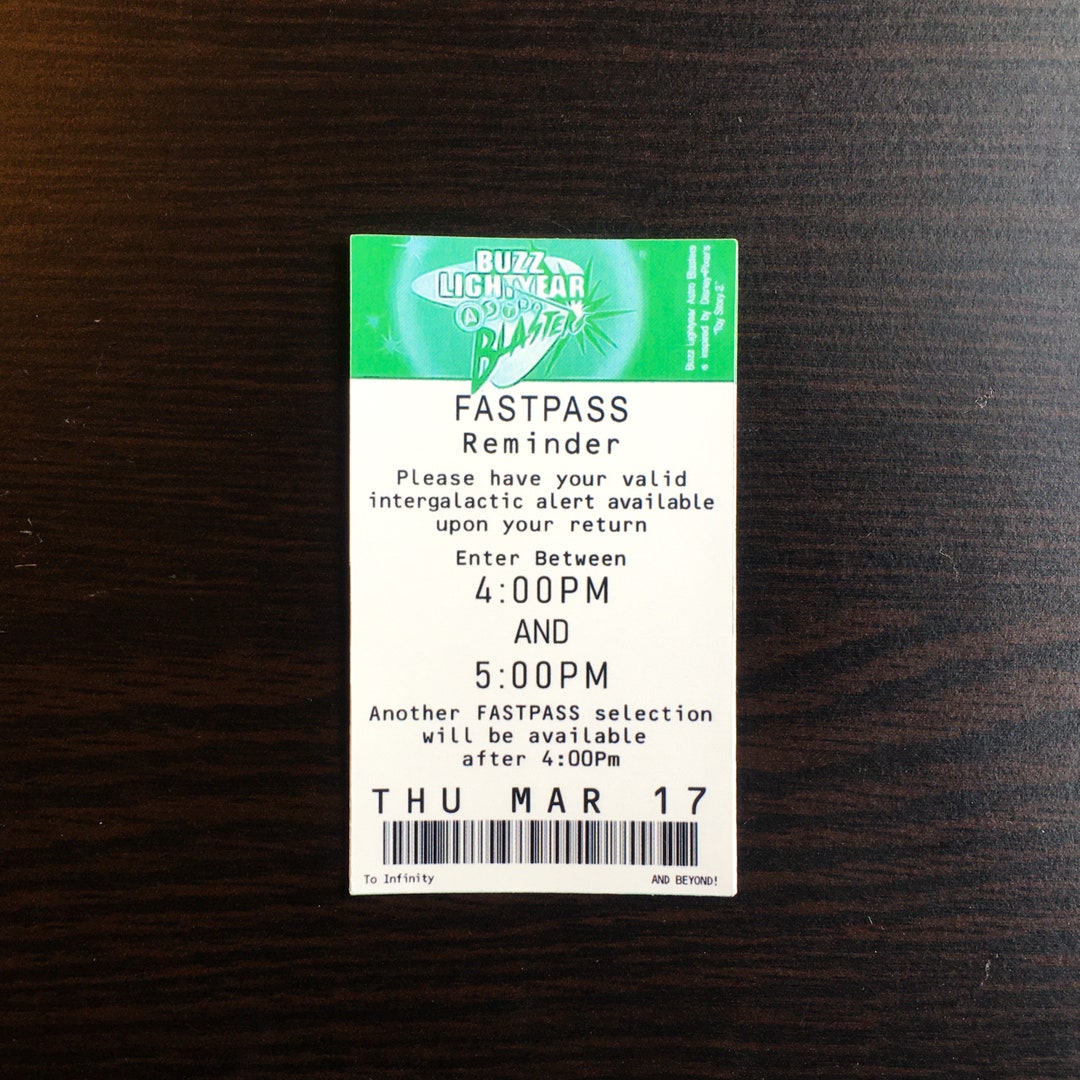 Buzz Lightyear’s Astro Blasters Fastpass Sticker & Magnet - Etsy
