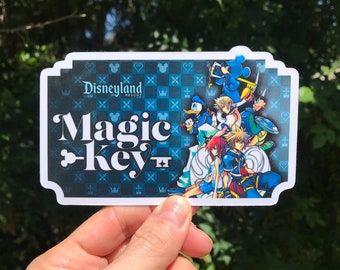 Magic Key Kingdom Hearts Sticker & Magnet