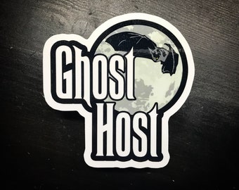 Ghost Host Haunted Mansion Sticker & Magnet