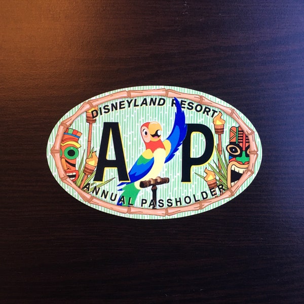 Enchanted Tiki Room Annual Passholder Sticker & Magnet