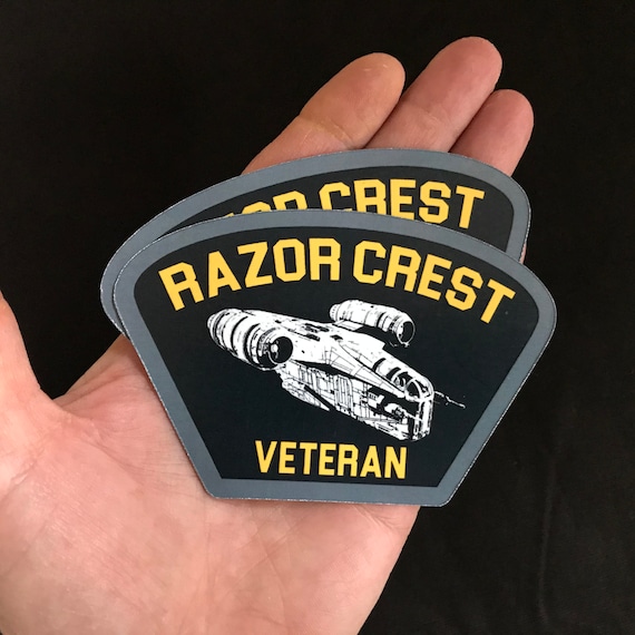Razor Crest ステッカーおまけ付き Star Wars Razor Crest Veteran Sticker & Magnet - Etsy