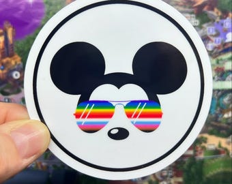 Pride Mickey Sticker & Magnet