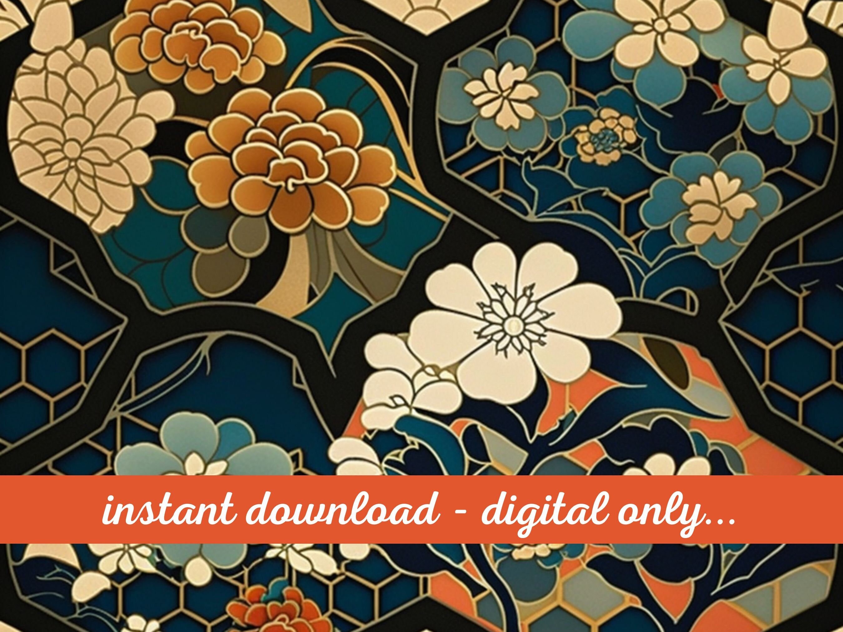 Japanese Style Patterns 12 X 12 Patterns 12 Digital Downloads Printable ...