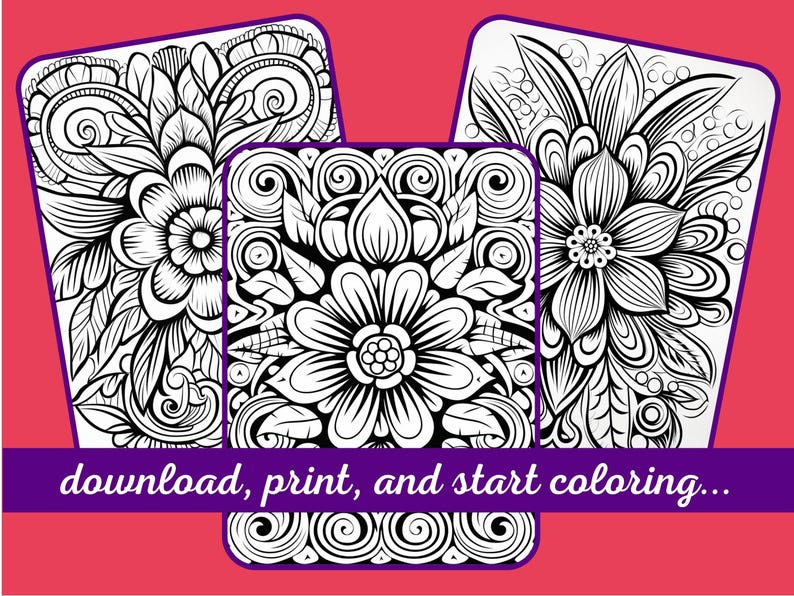 Mexican Flower Coloring Pages 50 Printable Floral Patterns, PDF &