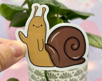 Waving Snail Sticker