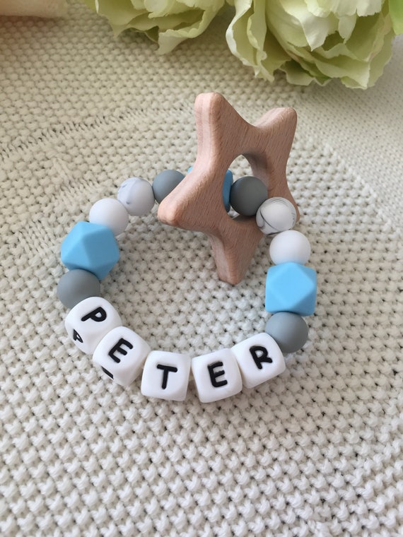 personalised baby teether