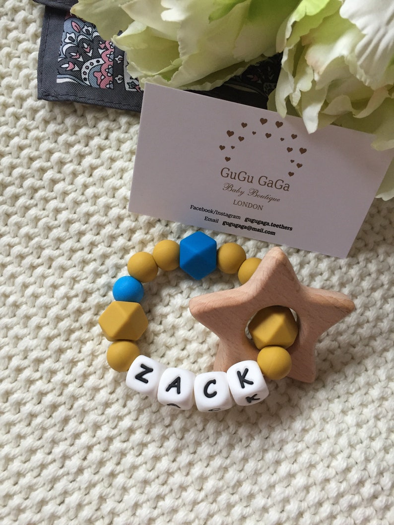 personalised baby teethers