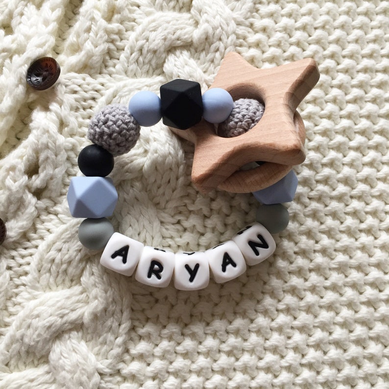 personalised baby teether