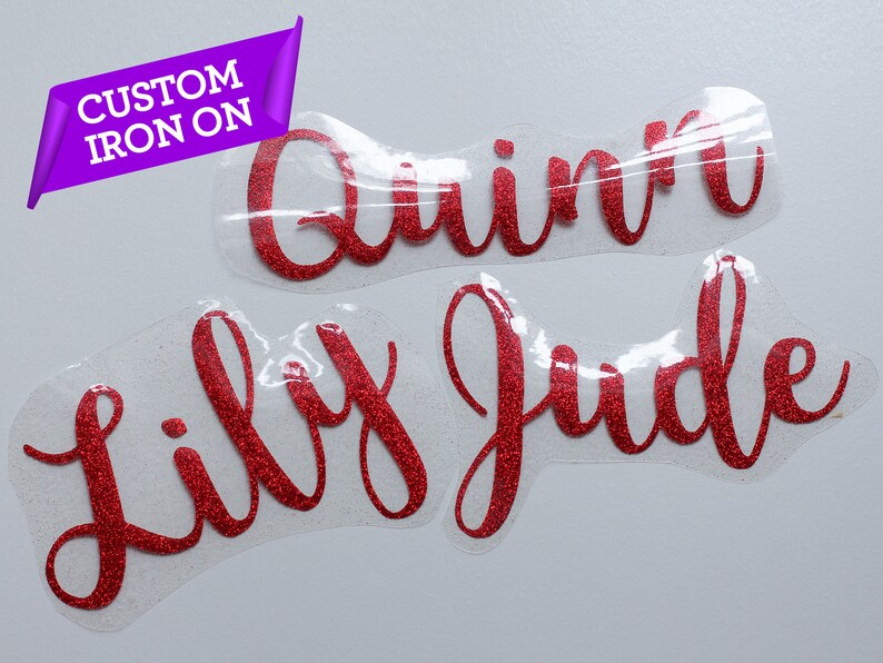 Custom Name Iron on Transfer Personalised Iron on Heat Etsy UK