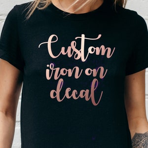 Personalized Iron On Name Decal: Custom T-Shirt Transfer