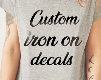 Custom Iron-On Name Decal – Personalized Heat Transfer, Unique Designs for Costumes, Parties & Special Occasions, Easy Application