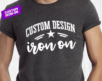 Custom Design Iron-On Transfer – Personalized Glitter Vinyl Decal, Custom Name, Easy Application, Multi Fonts, 28 Color Options