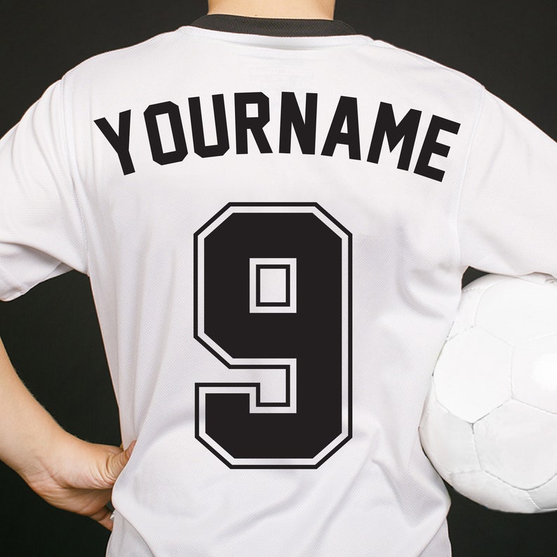 Custom Iron on Sport Kit Number and Name Personalized Jersey Etsy