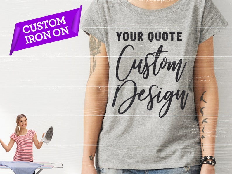 Personalised Iron on Name Decal Iron on Transfer Name Custom Etsy