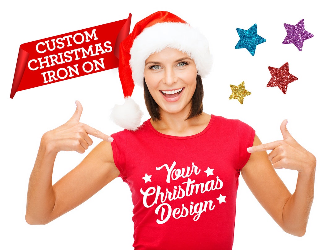 Personalized Christmas Ironon Custom Ironon Decal Etsy