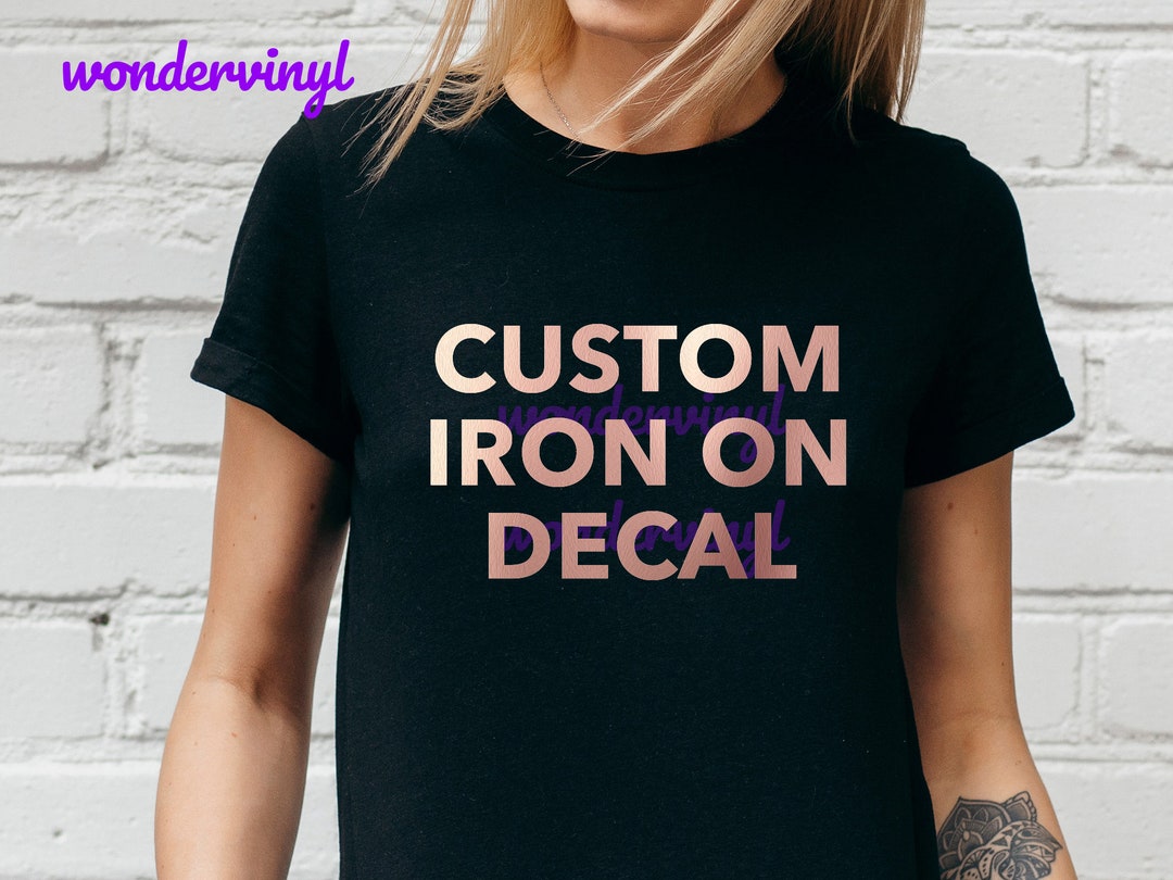 Personalised Iron on Name Decals, Iron on Name Decals, Custom Design