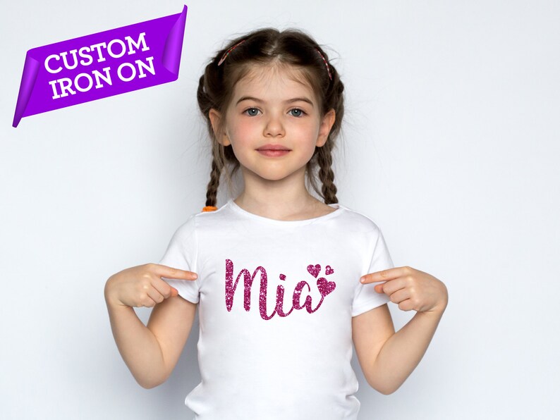 Custom Name Iron on Transfer Personalised Iron on Heat Etsy UK