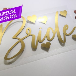 Personalized Iron-On Decal: Custom Hen Party T-Shirt Transfer