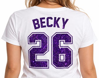 Personalised Iron-On Name & Number for Football Shirts, Custom Heat Transfer Vinyl, DIY Jersey Printing, Kids Football Kit Decal