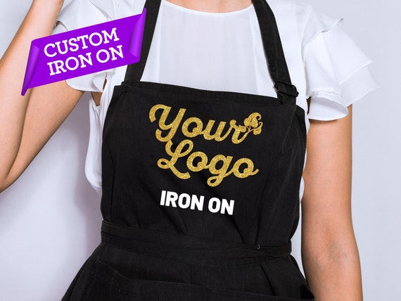 Custom Logo Iron on Transfers, Brand Logo Iron On, Company Logo Iron On,  Company Logo Bulk Iron On, Custom Iron on Bridal Glitter Name 