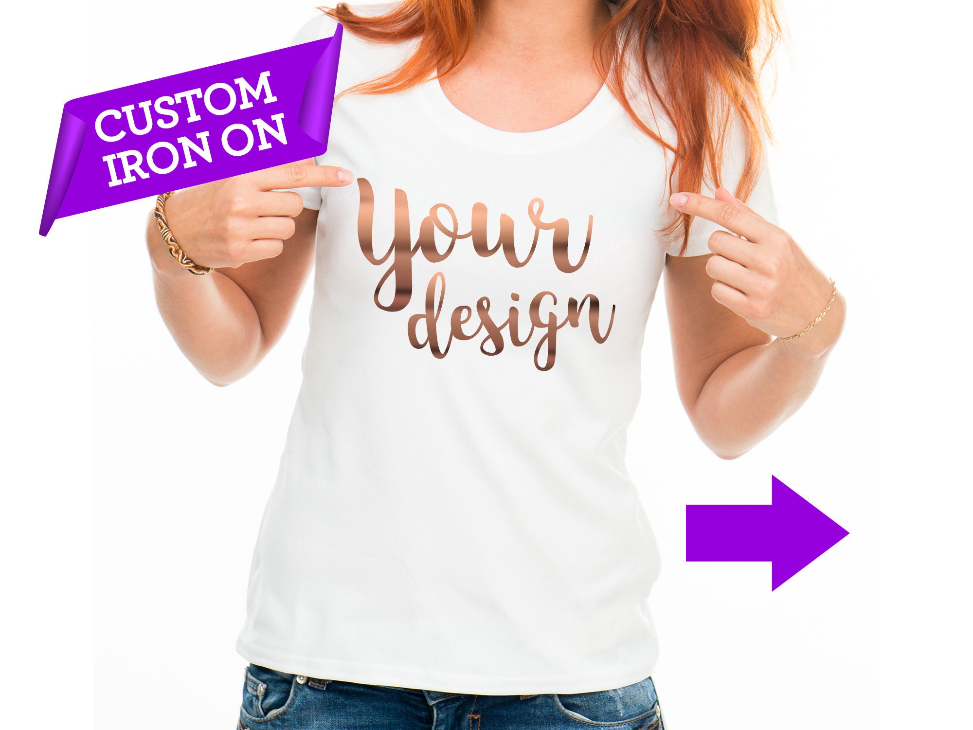 personalised iron on decals custom heat transfer iron on Etsy