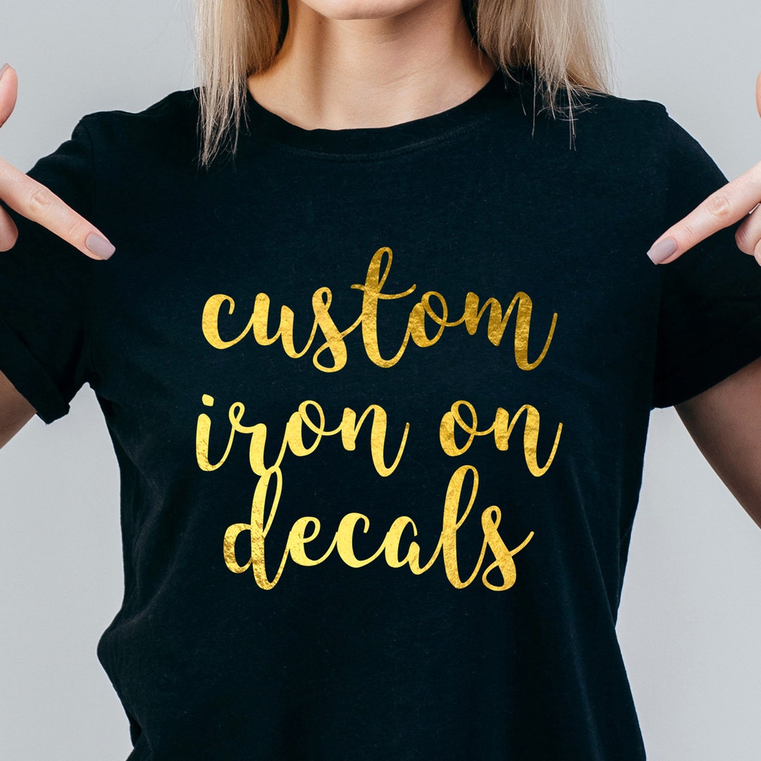 Personalized Ironon Name Decal Ironon Transfer Name Custom Ironon