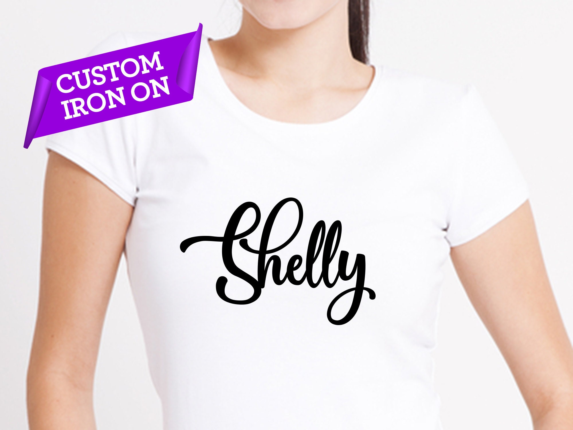 Personalised Iron on Transfers Custom Iron on Name Iron on Etsy