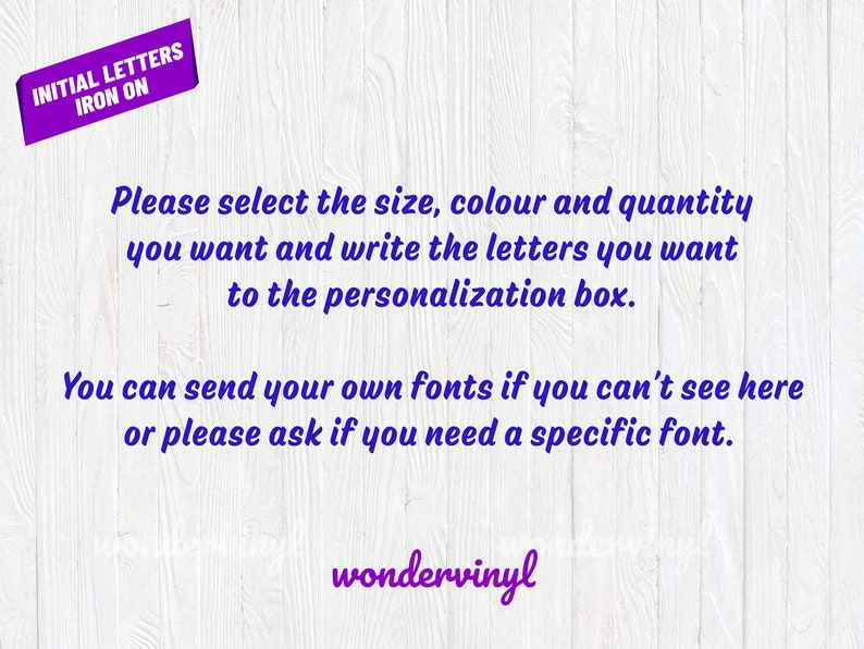 Craft Supplies & Tools Iron on letters Initial letter heat transfer custom iron on initial