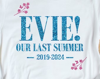 Custom Mamma Mia Leavers 2024 iron-on decal, Personalised Mamma Mia Our Last Summer Decal on Class Of 2024 iron-on,