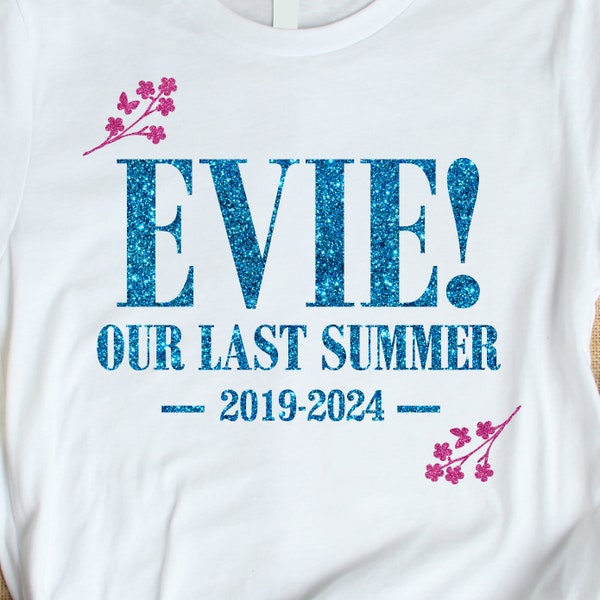 Personalisierte Mamma Mia Aufkleber für Leavers Shirt | Leavers 2024 Aufbügler, personalisierte Mamma Mia Our Last Sommer Leavers Aufkleber für die Klasse Von 2024