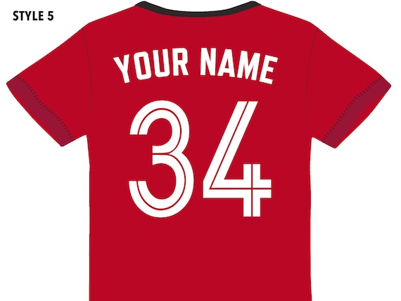 Personalizar camisetas de futbol con nombre y numero hotsell