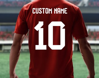 6.3 Inch Iron On Numbers - Heat Transfer Sports Numbers For Jerseys & Shirts