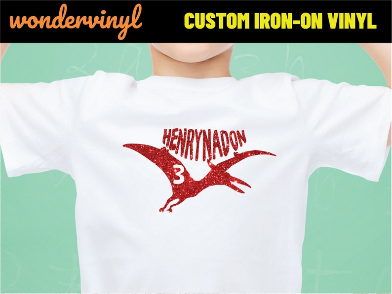 Dinosaurs Name Iron On Custom Iron on Name Decal Dinosaur Etsy UK