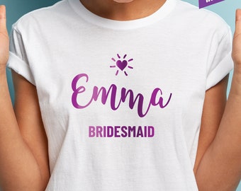 Personalized Metallic Iron-On Name Decals, Custom T-Shirt Transfer, 8 Colors, Unique Design