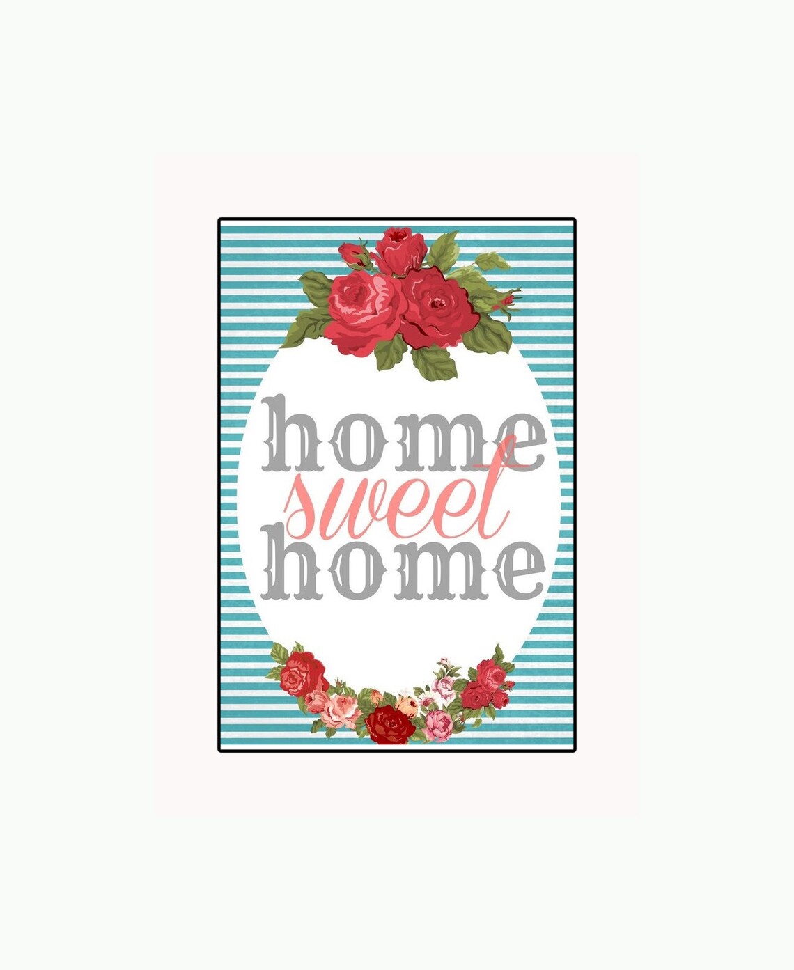 Home Sweet Home Print Quote Print Home Decor Inspirational Etsy