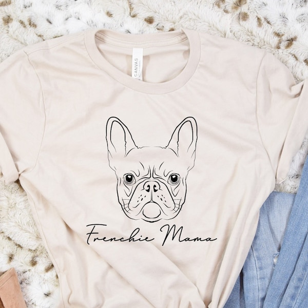 Frenchie Mama SVG & PNG, ontwerp voor vinyl snijmachines, SVG ontwerp voor Cricut, Franse Bulldog ontwerp, digitaal ontwerp, Instant Download!!