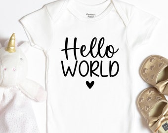 Hello World SVG PNG PDF, Baby Svg File, Baby Cut File, Baby Girl Svg, Baby Boy Svg, Newborn Svg, New Baby Svg, Cricut Cut File, Digital file