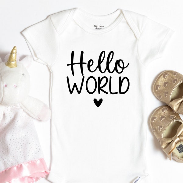 Hello World SVG PNG PDF, Baby Svg File, Baby Cut File, Baby Girl Svg, Baby Boy Svg, Newborn Svg, New Baby Svg, Cricut Cut File, Digital file