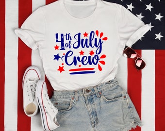 4th of July Crew SVG and PNG, 4th of July shirt design, Independence Day  svg, Fourth of July Svg, Instant Download, Cricut ready files